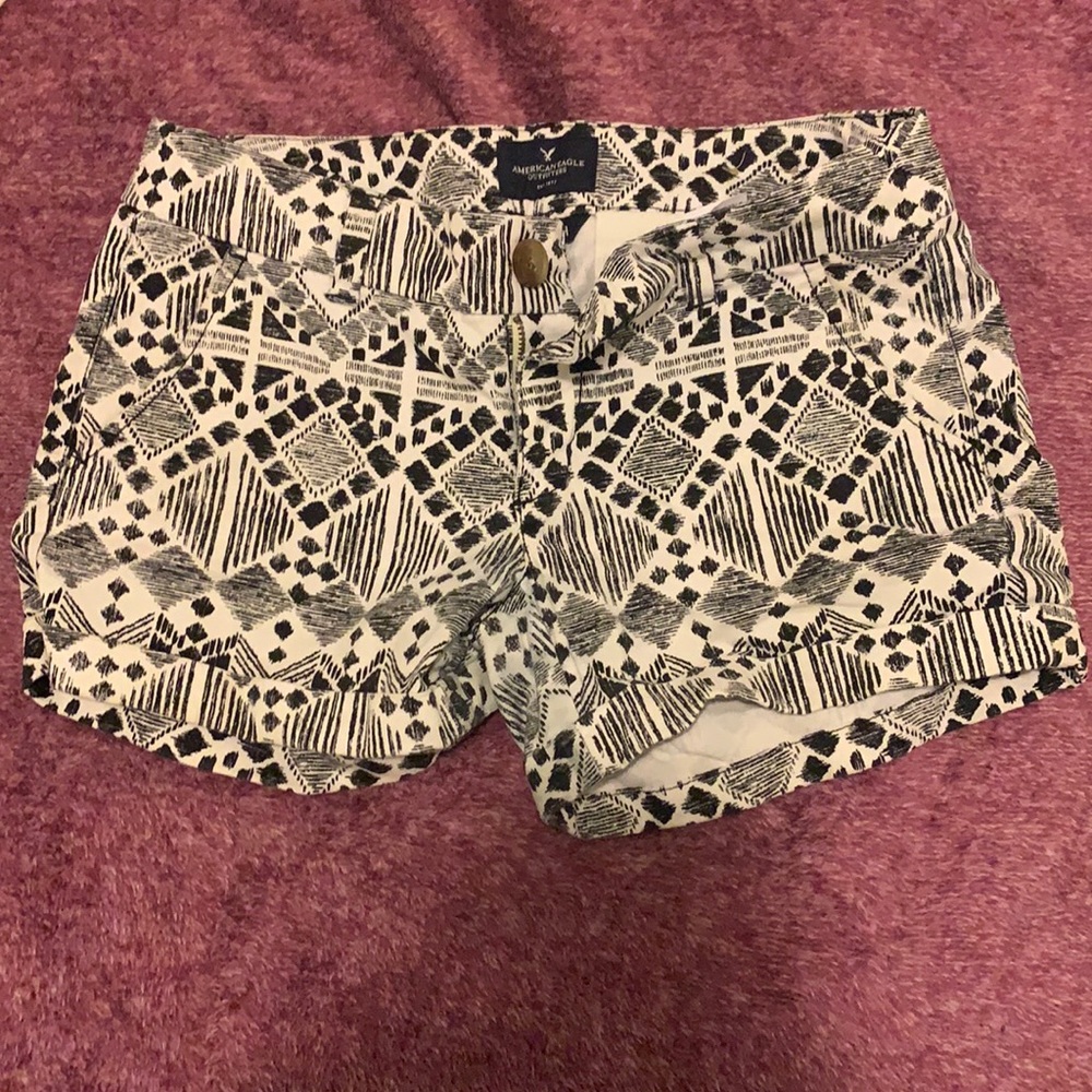American Eagle tribal print shorts